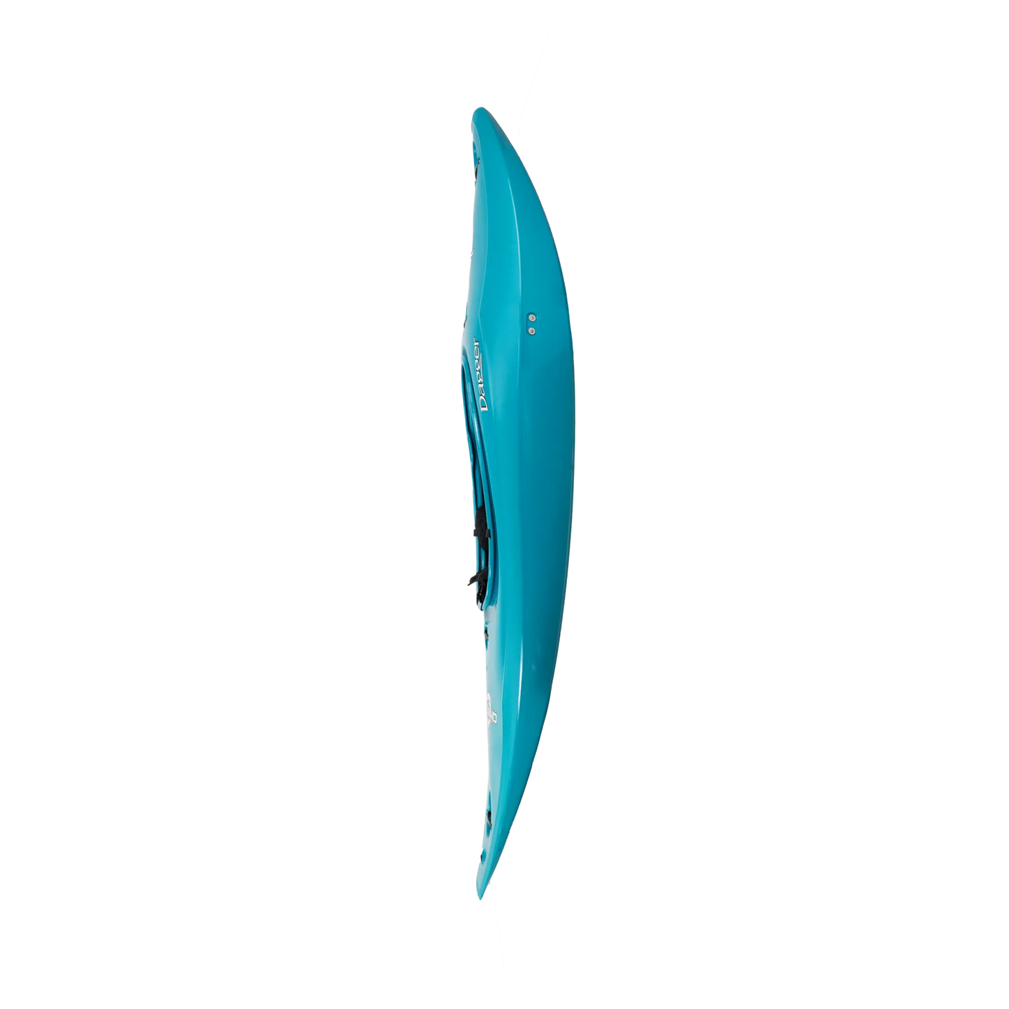 Turquoise Dagger Rewind whitewater kayak.