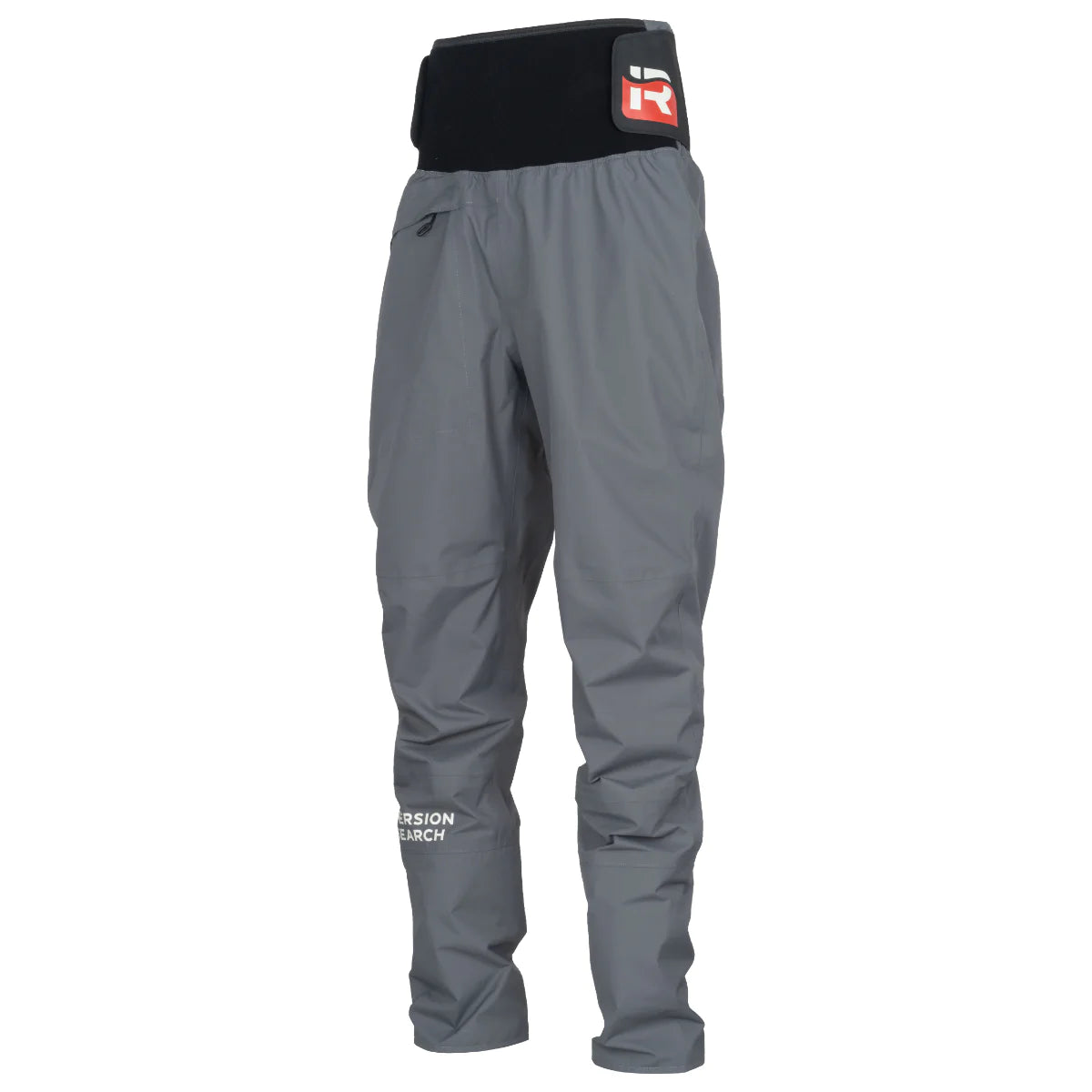 A pair of comfortable and durable Immersion Research Rival Paddling Pant with a logo on the side.