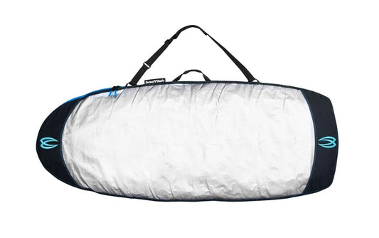 A white SK8 Board Bag from Badfish on a white background.