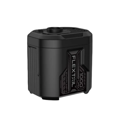 The Flextail EVO Pump 3 is a compact, lightweight cylindrical air pump with a textured surface and "1000PM" on the side—ideal for fast mattress inflation.