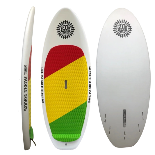 Featuring the SOLScepter river surfing manufactured by SOL shown here from one angle.