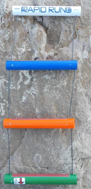 Rapid Rung Raft Ladder - orange, blue, green, yellow.