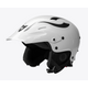 The Sweet Protection Rocker Helmet is a white, glossy helmet with a black padded interior and ventilation openings, designed for sports and outdoor activities.