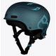 The Sweet Protection Wanderer II Helmet in dark teal boasts a sturdy ABS shell, black adjustable strap, and blue geometric accents. This impact-resistant helmet delivers style and safety for skaters.