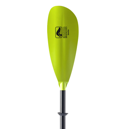 Featuring the Sunrise Fiberglass 2P needs work, tandem / 2 person rec kayak manufactured by AquaBound shown here from one angle.