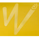 The Skuxx Deluxe by Waka Kayaks features a yellow background with a stylized "W" design, where the letter's right side elegantly swirls like a kayak navigating freestyle downriver.