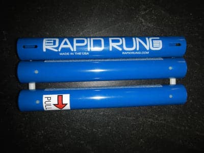 A Rapid Rung Raft Ladder with white text.