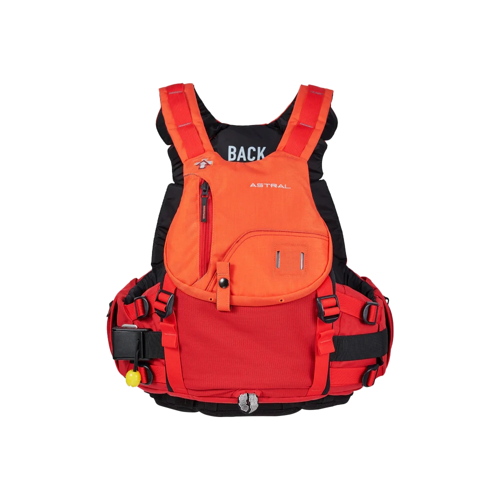 Astral Indus PFD in the color red/orange