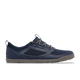 The Astral Loyak AC Men's sneaker in navy blue features ultra-fine ripstop mesh, gray accents, a white "ASTRAL" logo on the side, sticky G-Rubber outsoles, and a gray sole, shown in profile.