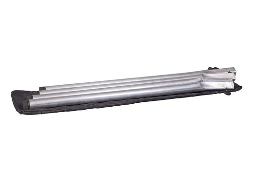 A portable Mountaineer Camp Stove Leg Kit by Camp Chef set of metal rods in a bag on a white background.
