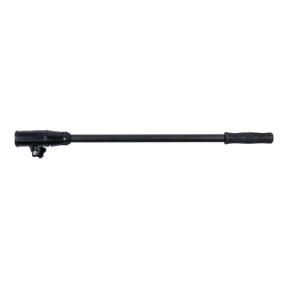 The Newport Tiller Extension Handle is an 18" retractable baton featuring an ergonomic design with a textured grip and swivel attachment point.
