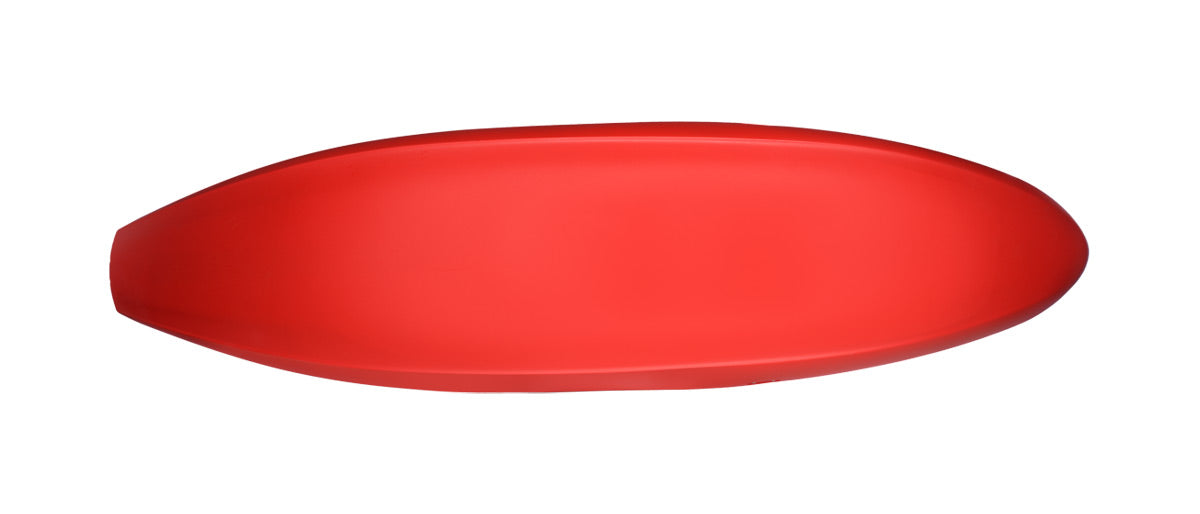 The OG surfboard by Waka Kayaks, as sleek and maneuverable as a Waka Tuna, is seen from above against a pristine white background.