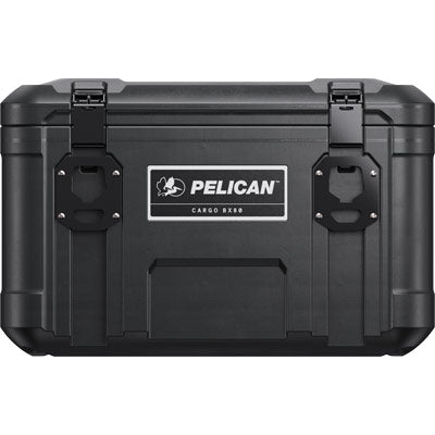 Pelican BX80 Cargo Case with closed latches and visible front logo; a weather-resistant gear case shown against a white background.