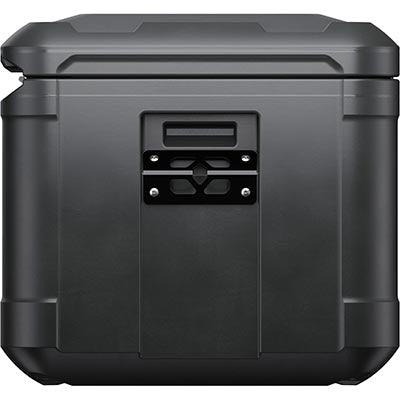 The Pelican TX50 Adventure Case is a large, black, hard-shell storage box with reinforced edges and a sturdy front latch—perfect for rugged outdoor gear protection.