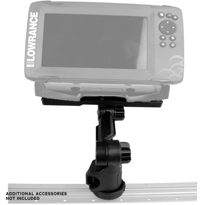 The YakAttack Fish Finder Mounts use the LockNLoad mounting system to attach your fish finder to a kayak rail. Compatible with most kayak track systems. Note: additional accessories not included.
