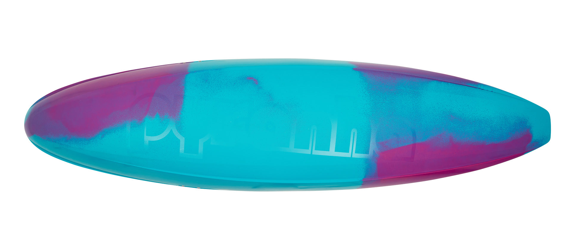 A Ripper 2 ball by Pyranha in blue and purple on a white background.