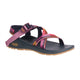The Chaco Z1 Classic - Women's sandal features a black sole, textured footbed, and adjustable pink, purple, and orange webbing straps with buckle—stylish and limited edition, perfect for hiking.