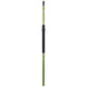 The Sawyer MX-S Heavy Duty Raft Oar Shaft features a green fiberglass shaft, black grip, and rounded black cap—ideal for your next adventure. Shown against a white background.