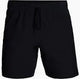 The Outdoor Research Swift Lite Shorts M's are black athletic shorts featuring an elastic waistband and drawstring, displayed against a white background.