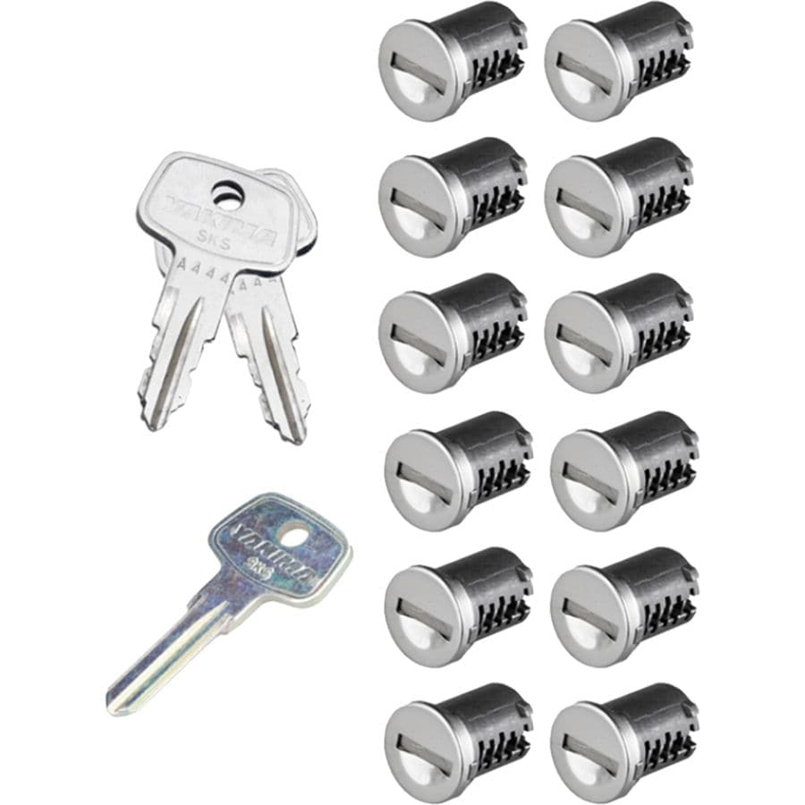 a set of Yakima SKS Lock Cores on a white background.