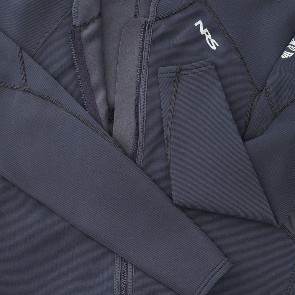 Featuring the Hydroskin 0.5 Jacket men's thermal layering manufactured by NRS shown here from a seventh angle.