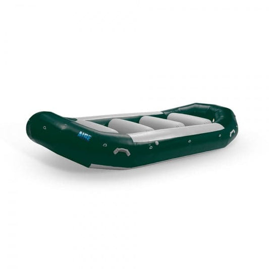 Featuring the R-Series Rafts raft manufactured by AIRE shown here from one angle.