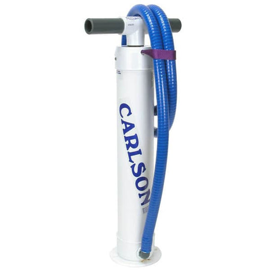 Featuring the Carlson Barrel Pumps gift for rafter, raft pump manufactured by Carlson shown here from one angle.