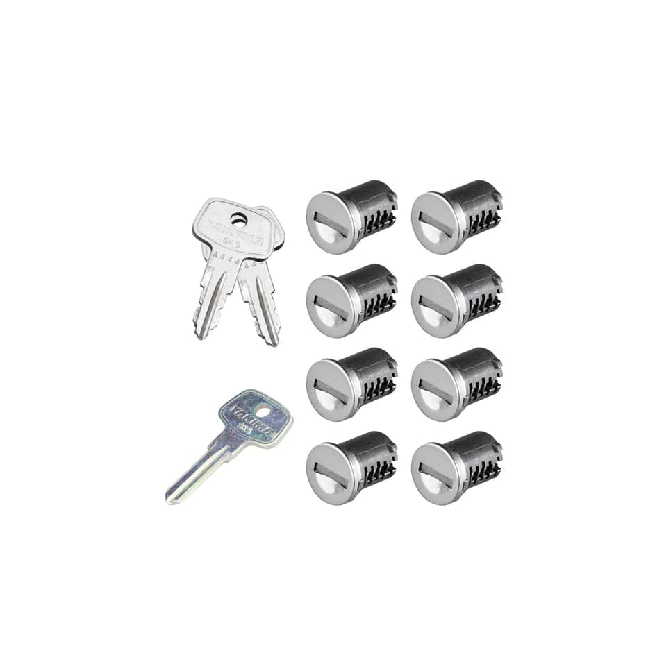 A set of Yakima SKS Lock Cores on a white background.
