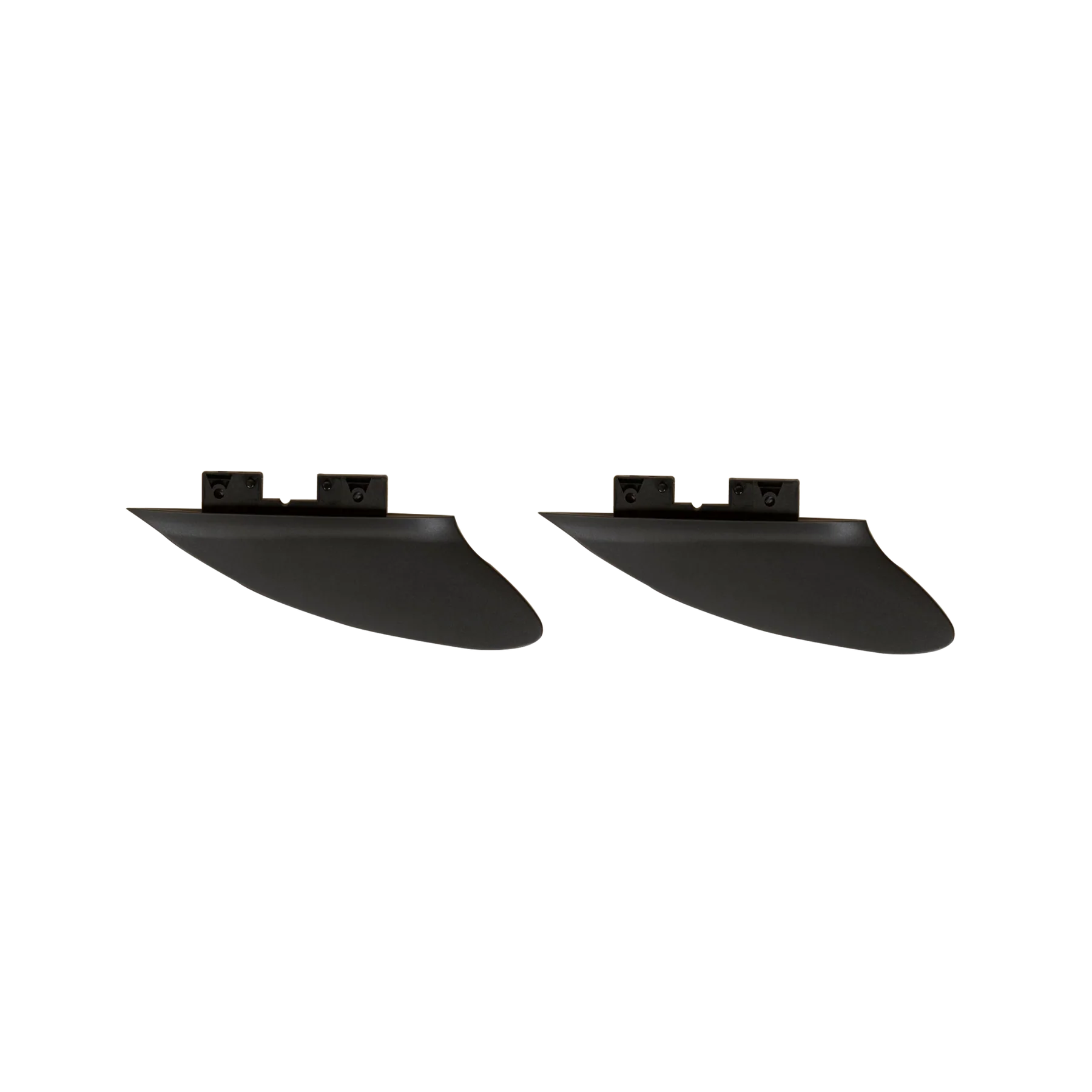 Featuring the 2in Side Click Fin river surfing, sup accessory, sup fin manufactured by SOL shown here from one angle.