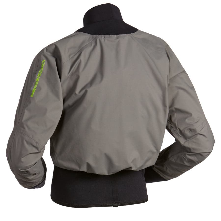 Featuring the Nano Long Sleeve Paddle Jacket men's splash wear manufactured by Immersion Research shown here from a third angle.