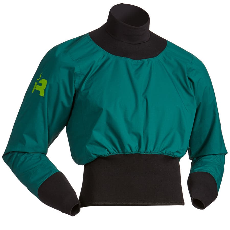 Featuring the Nano Long Sleeve Paddle Jacket men's splash wear manufactured by Immersion Research shown here from one angle.