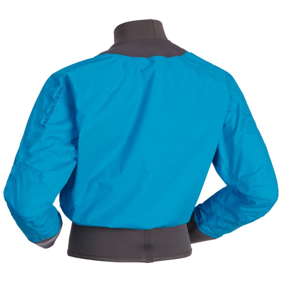 Featuring the Nano Long Sleeve Paddle Jacket men's splash wear manufactured by Immersion Research shown here from a sixth angle.