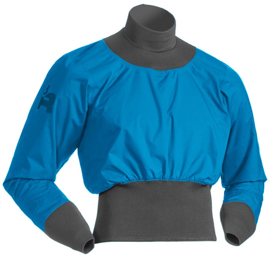 Featuring the Nano Long Sleeve Paddle Jacket men's splash wear manufactured by Immersion Research shown here from a fourth angle.