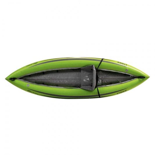 Featuring the Strike Solo Inflatable Kayak ducky, inflatable kayak manufactured by AIRE shown here from a second angle.
