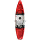 A red and white Staxx 10'8 kayak from Jackson Kayak on a white background.