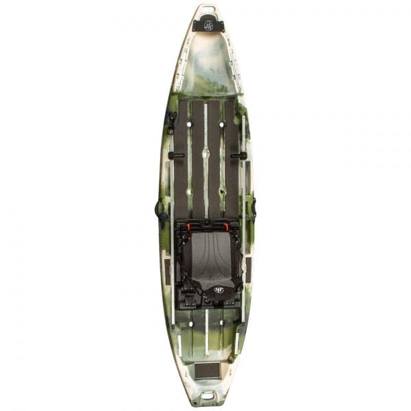 Featuring the YuPIK 12'2 fishing kayak manufactured by Jackson Kayak shown here from a second angle.