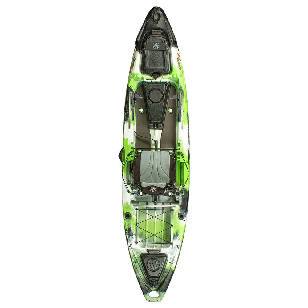 Featuring the Coosa HD 12'1 fishing kayak, sit-on-top rec / touring kayak manufactured by Jackson Kayak shown here from one angle.
