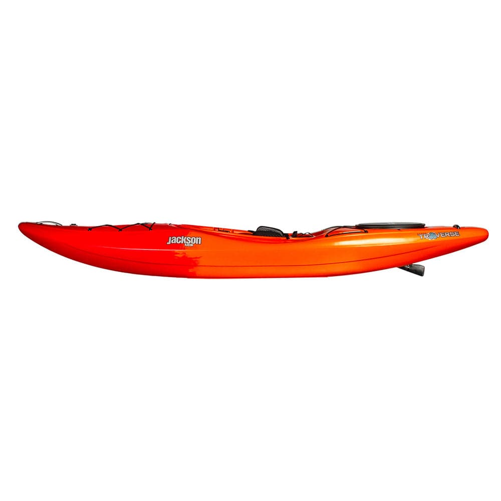Featuring the Karma Traverse 10 expedition / cross over kayak, unavailable item manufactured by Jackson Kayak shown here from a fourth angle.