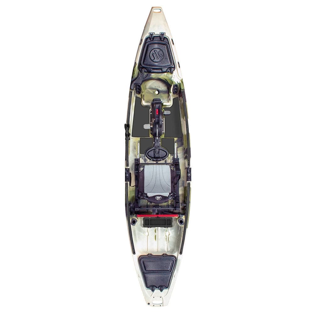 An image of a Jackson Kayak Knarr FD 13'9 with a seat on it.