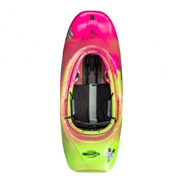 Featuring the RockStar V freestyle kayak, new, play boat manufactured by Jackson Kayak shown here from a ninth angle.