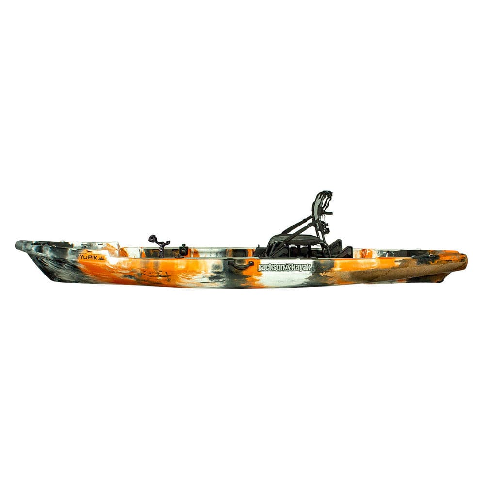 Featuring the YuPIK 12'2 fishing kayak manufactured by Jackson Kayak shown here from a fifth angle.