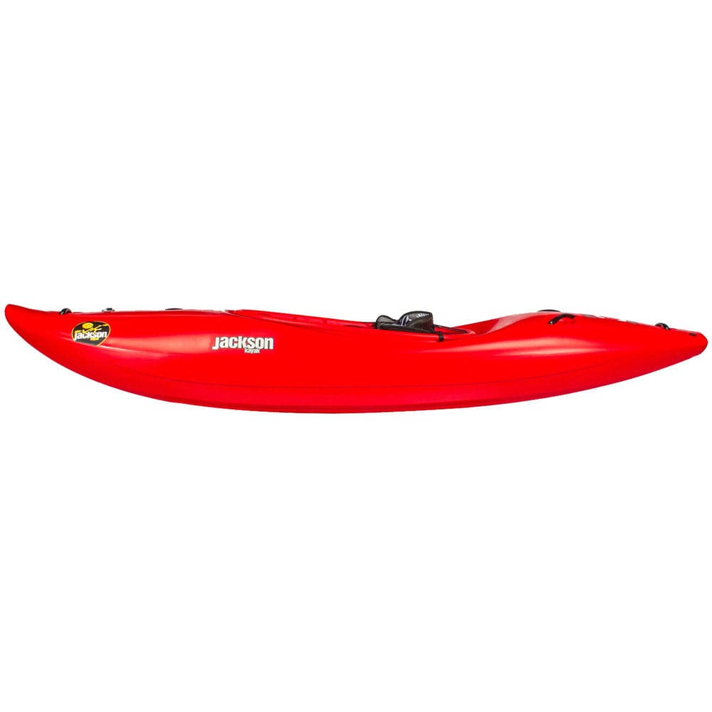 Featuring the Zen 3.0 creek boat, river runner kayak manufactured by Jackson Kayak shown here from an eighth angle.