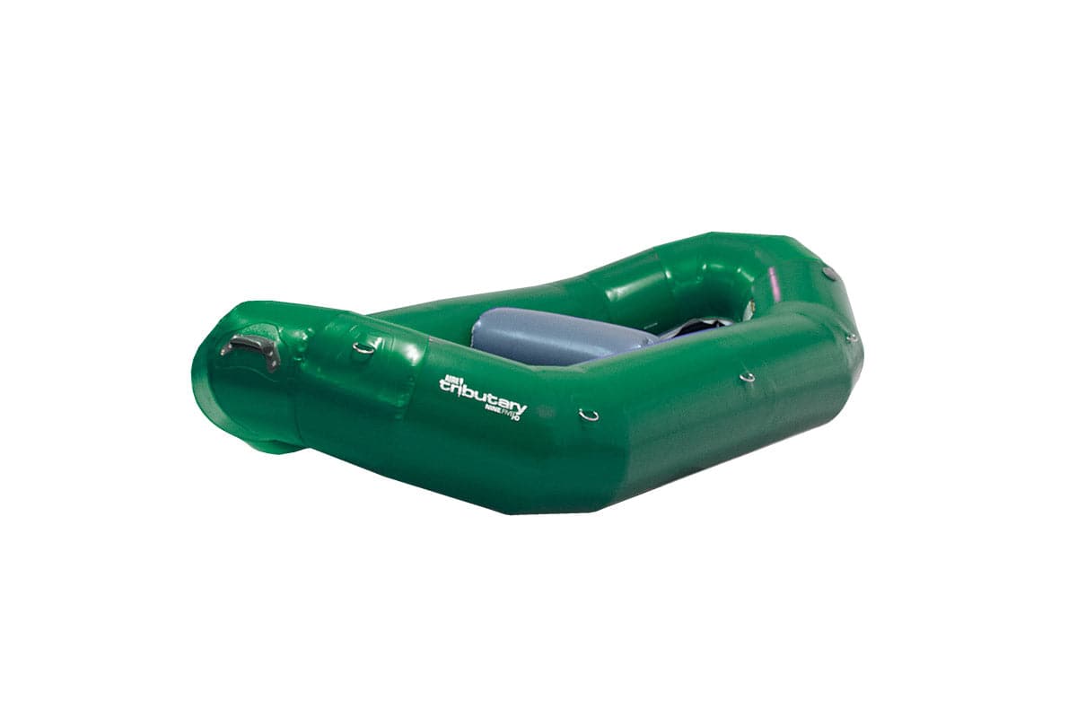 Featuring the Tributary HD 9.5 Self Bailing Raft raft manufactured by AIRE shown here from a second angle.