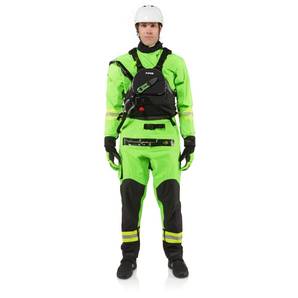 Featuring the Zen Rescue PFD rescue pfd manufactured by NRS shown here from a twenty fourth angle.
