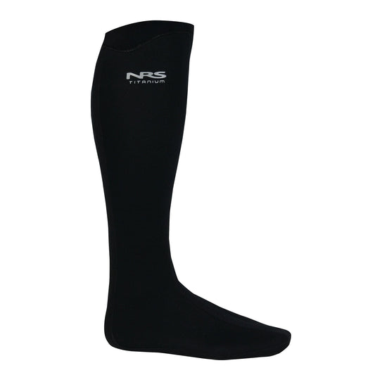 Featuring the Boundary Sock  manufactured by NRS shown here from one angle.