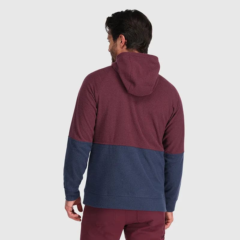 Featuring the Trail Mix Hoodie - Men's men's sun wear manufactured by OR shown here from a second angle.