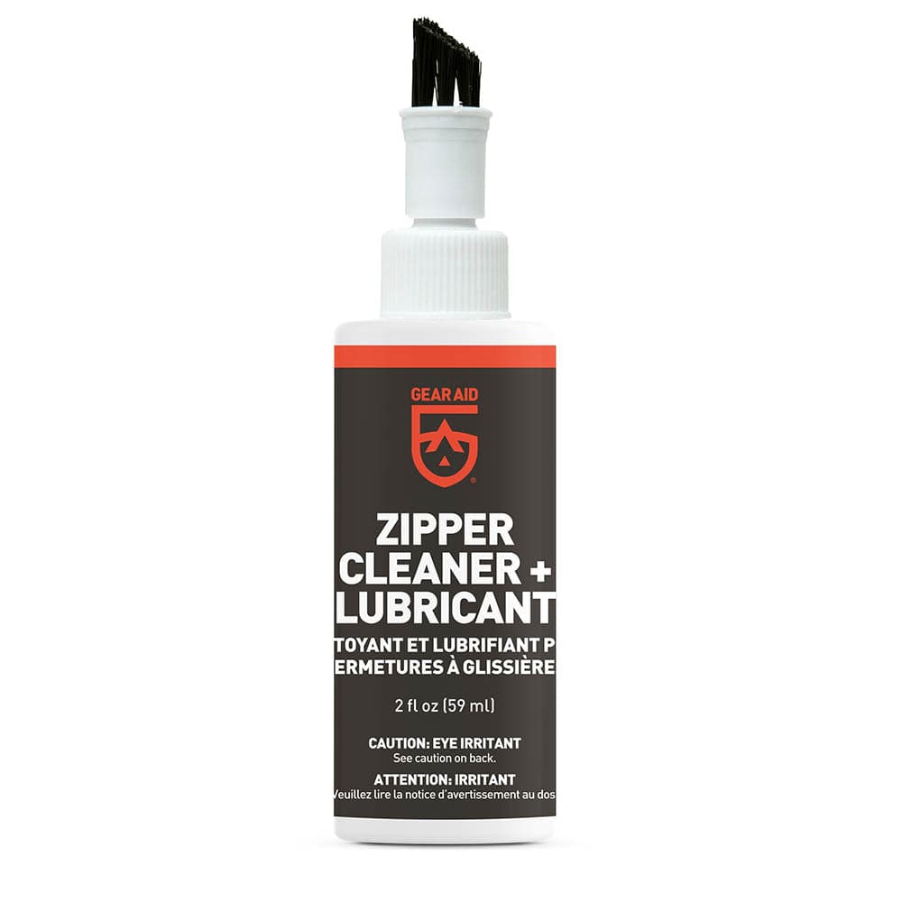 Featuring the Zipper Cleaner & Lubricant adhesive, glue, kayak care, kayak repair manufactured by NRS shown here from one angle.
