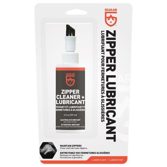 Featuring the Zipper Cleaner & Lubricant adhesive, glue, kayak care, kayak repair manufactured by NRS shown here from a second angle.