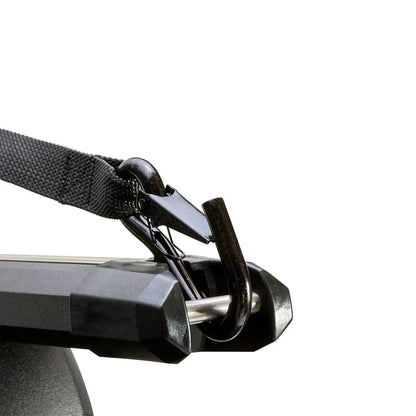Featuring the HD Bar roof rack, transport manufactured by Yakima shown here from a third angle.