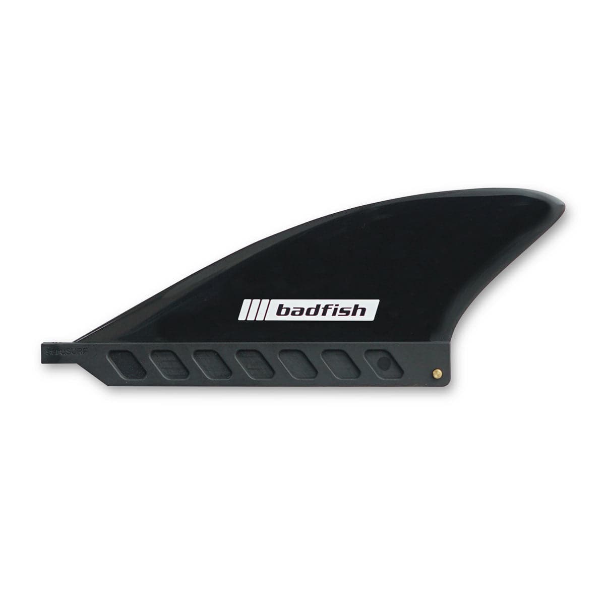Featuring the 3in Soft Flex Center Fin sup accessory, sup fin manufactured by Badfish shown here from one angle.